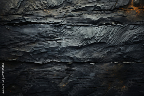 Rugged slate wall texture in a dark setting