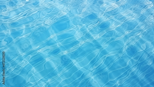 From a Higher Perspective Blue Water Ripples in the Pool