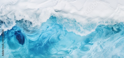 3D dynamic choppy waters, Motion pattern, Troubled sea, Ocean texture. SEA WATER FOAM, MOTION AND NOTHING ELSE. Blue foaming water. Freshness with motion effect and full immersion in the sea waves. photo