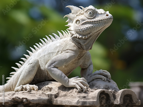 A Marble Statue of a Lizard © Nathan Hutchcraft