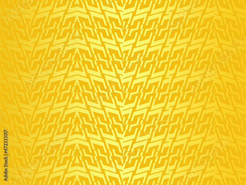 Gold unique pattern background design. Gold 3D abstract steel. Luxury geometric background. Design for cover template, poster, web banner, print advertisement. Vector illustration.