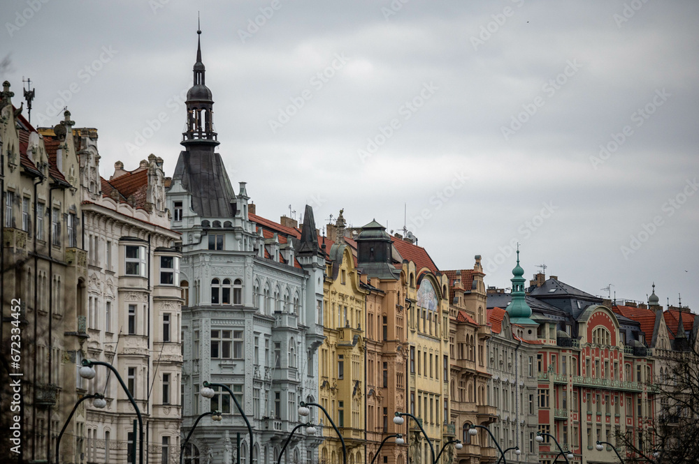 Naklejka premium In der schönen Stadt Prag. 