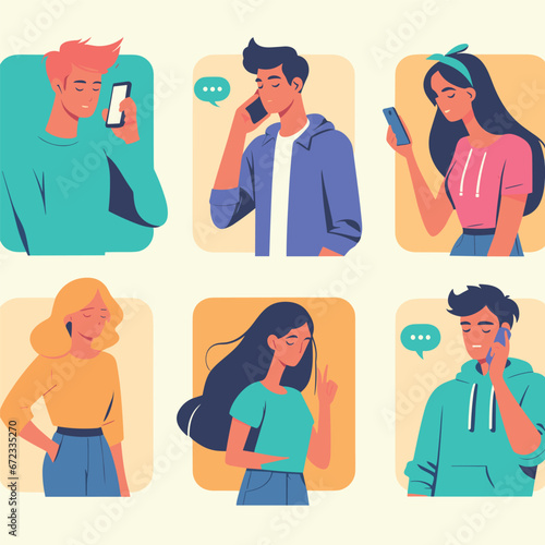 Digital Conversation Between Youths