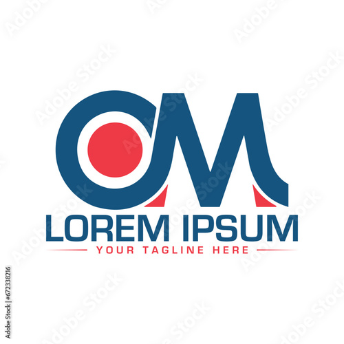 OM Letter Logo Design Creative and Modern Logo Design