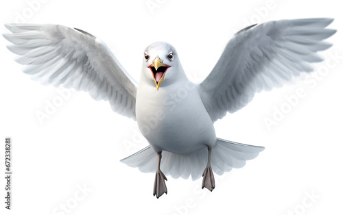 Seagull  on transparent background