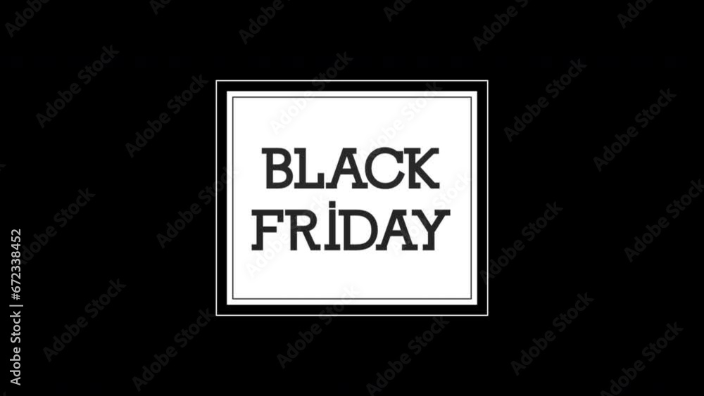 Modern Black Friday text in frame on black gradient, motion abstract holidays, minimalism and promo style background Modern Black Friday text in frame on black gradient, motion abstract holidays, minimalism and promo style background