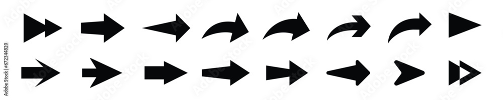 Arow set symbol icons vector. for web design Arrow icon. Simple vector arrow illustration. Black icons. Arow set symbol icons vector. for web design Arrow icon. Simple vector arrow illustration. Black icons.