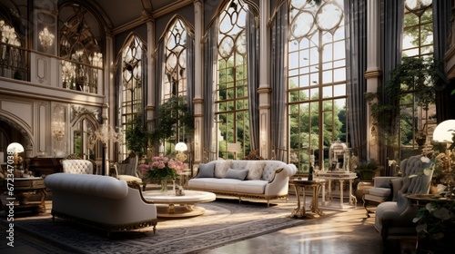Senior European luxury indoor environment 8k 