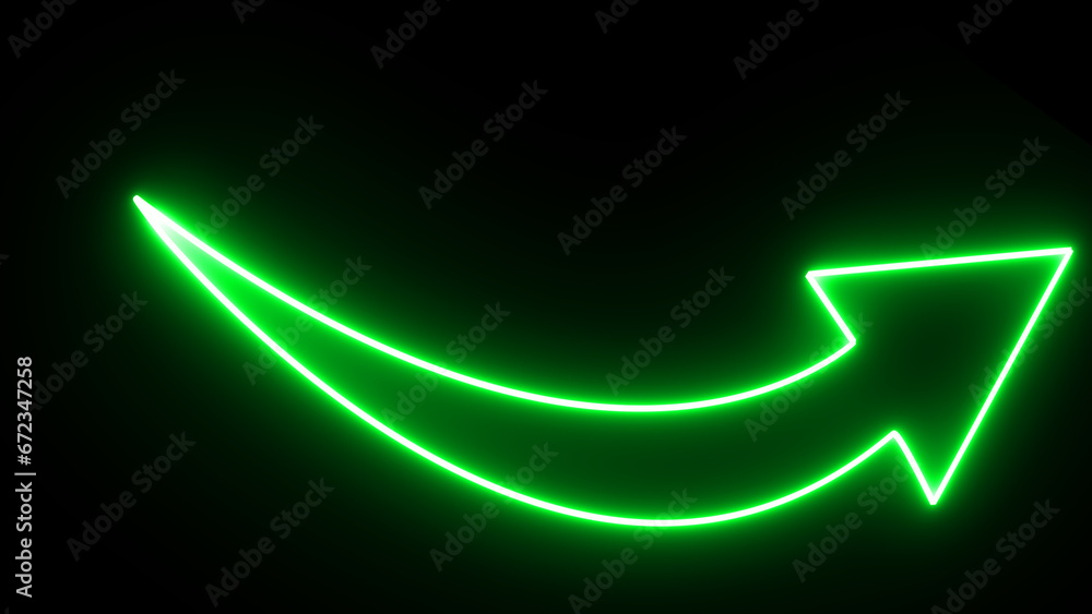 Neon green arrow icon. neon light right arrows. shining direction arrows. Neon green arrow icon. neon light right arrows. shining direction arrows.