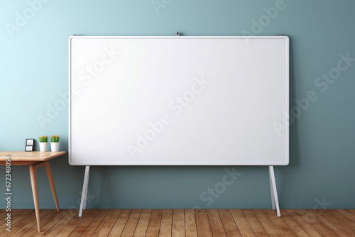 Empty whiteboard in the meeting room