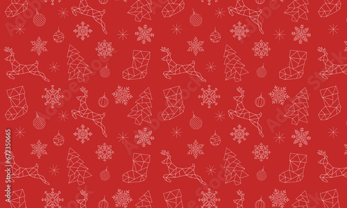 christmas seamless seamless on the red background