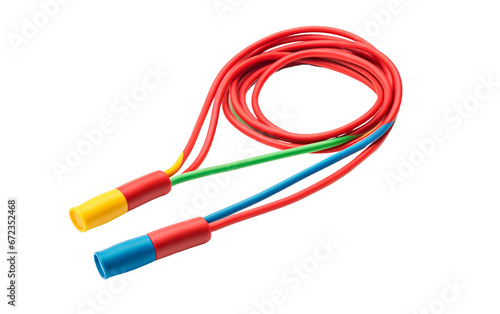 Jump Rope in Mid-Swing, on transparent background