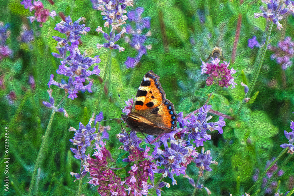 Small Tortoiseshell Aglais Urticae butterfly Small Tortoiseshell Aglais Urticae butterfly
