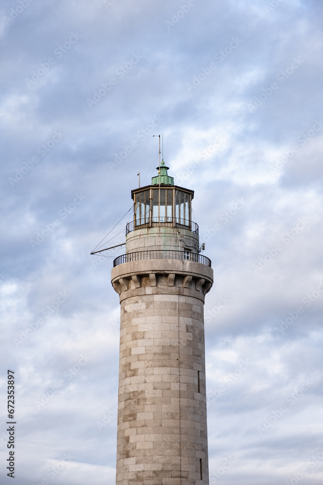 Ex lighthouse 'la lanterna' at the tourist harbour in trieste, northern Italy