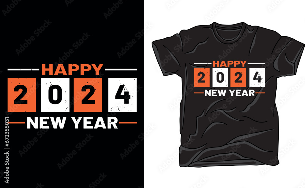 Fototapeta premium new year shirt design