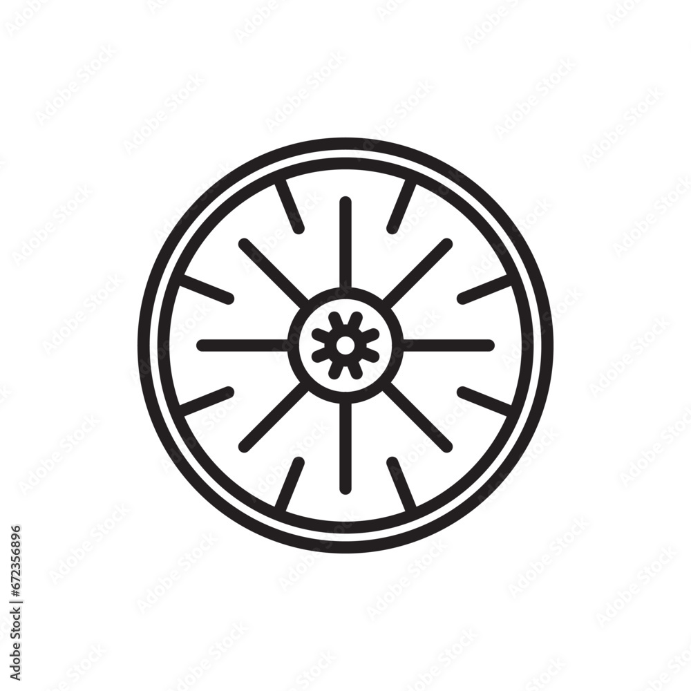 motor pulsator wheel icon vector illustration eps motor pulsator wheel icon vector illustration eps