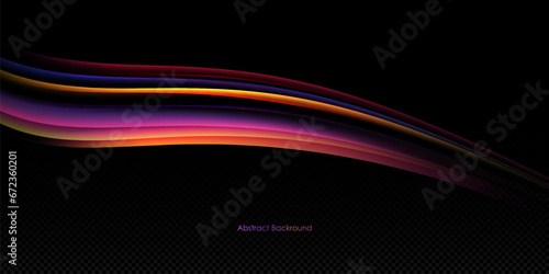Neon speed lines. Dynamic light motion traces. Light trace wave, trace line.	 Futuristic lines for advertising, posters,	