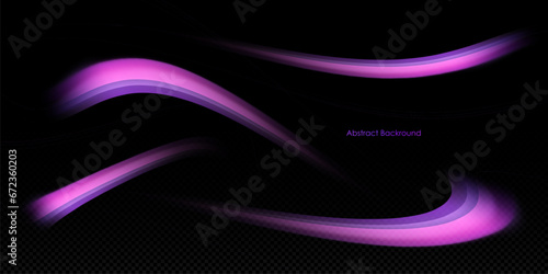 Neon speed lines. Dynamic light motion traces. Light trace wave, trace line.	 Futuristic lines for advertising, posters,	