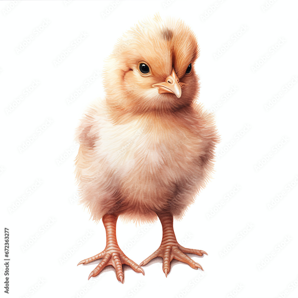 Fototapeta premium baby chicken isolated on white