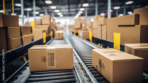 E-Commerce Delivery Center: Package Automation, generated by IA