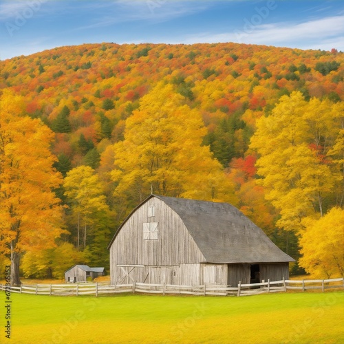 barn in autumn © Nature 
