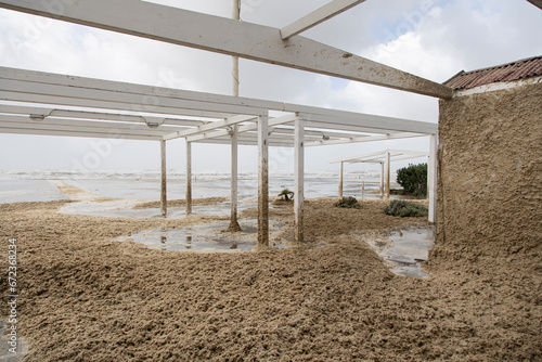 Forte dei Marmi, Tuscany: storm Ciaran caused gigantic storm surges that damaged beach establishments  photo