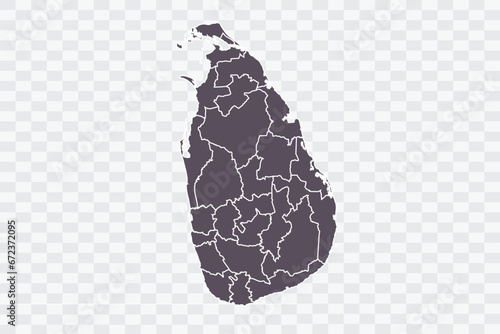 Sri Lanka Map Graphite Color on White Background quality files Png