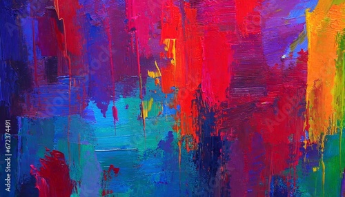 Trazos de pintura al óleo de colores vibrantes, abstracto, fondo de pantalla, brillante photo