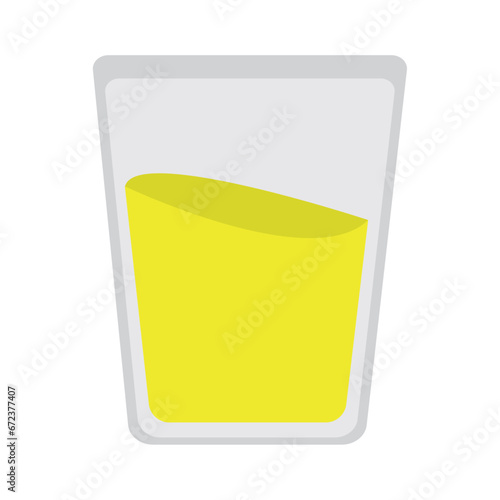 Isolated colored tequila shot icon Vector
