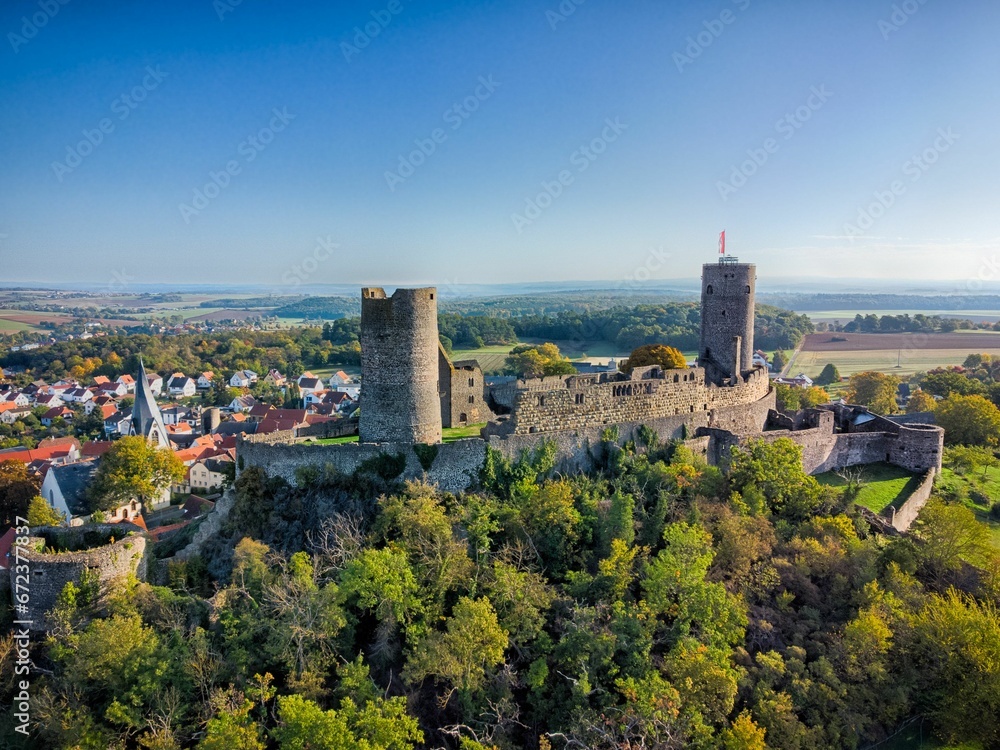 Castle Muenzenberg seen from above