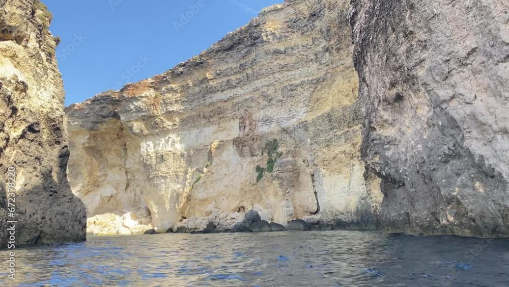 Malta, Comino, Boat chartering Crystal Lagoon, boat tour, Limestone caves and crystal clear turquoise waters. High quality 4k footage Malta, Comino, Boat chartering Crystal Lagoon, boat tour, Limestone caves and crystal clear turquoise waters. High quality 4k footage