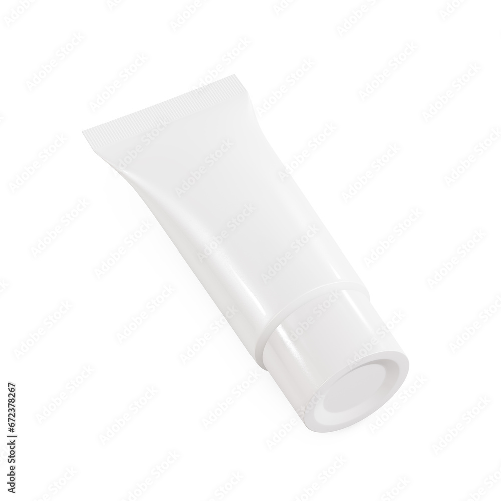 a blank image of a Cosmetic Tube isolated on a white background a blank image of a Cosmetic Tube isolated on a white background