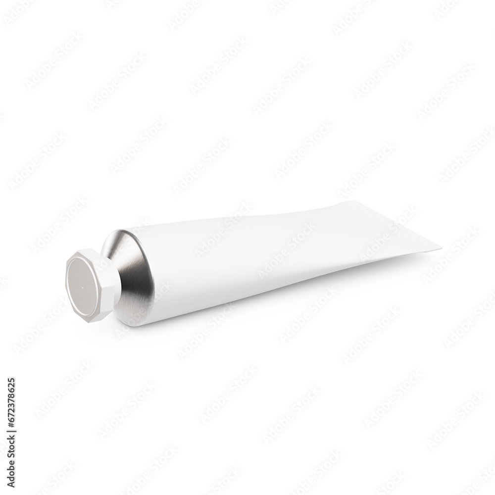 a blank image of a Cosmetic Tube isolated on a white background a blank image of a Cosmetic Tube isolated on a white background