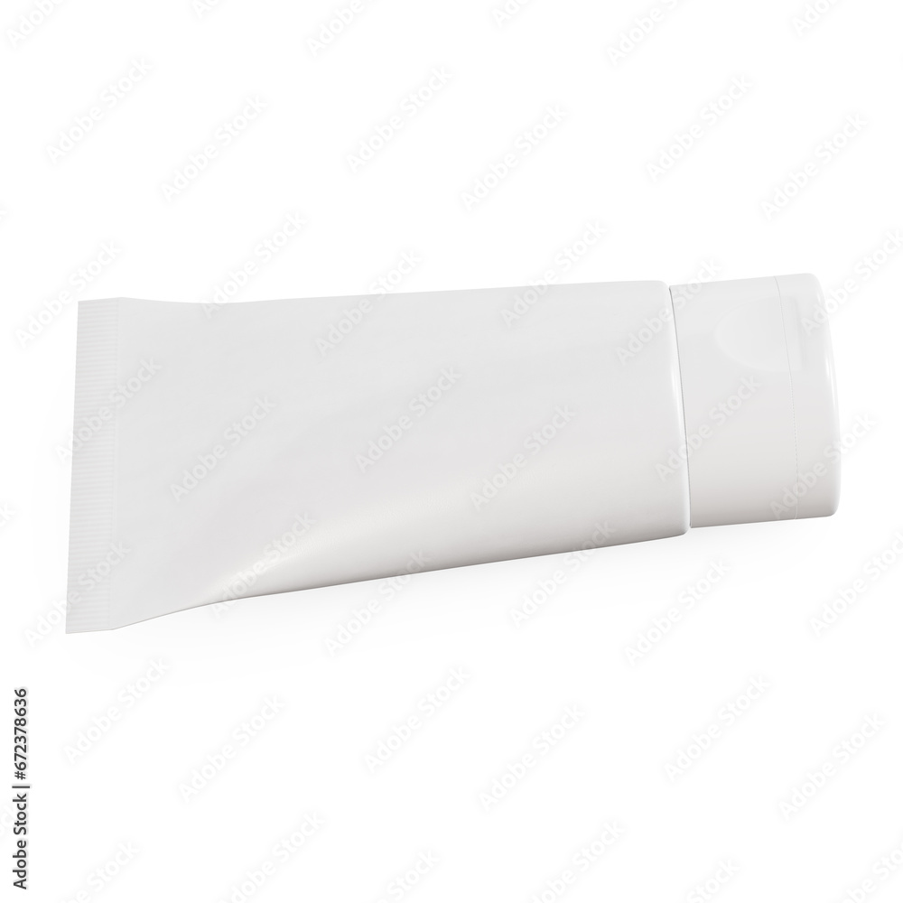 a blank image of a Cosmetic Tube isolated on a white background a blank image of a Cosmetic Tube isolated on a white background