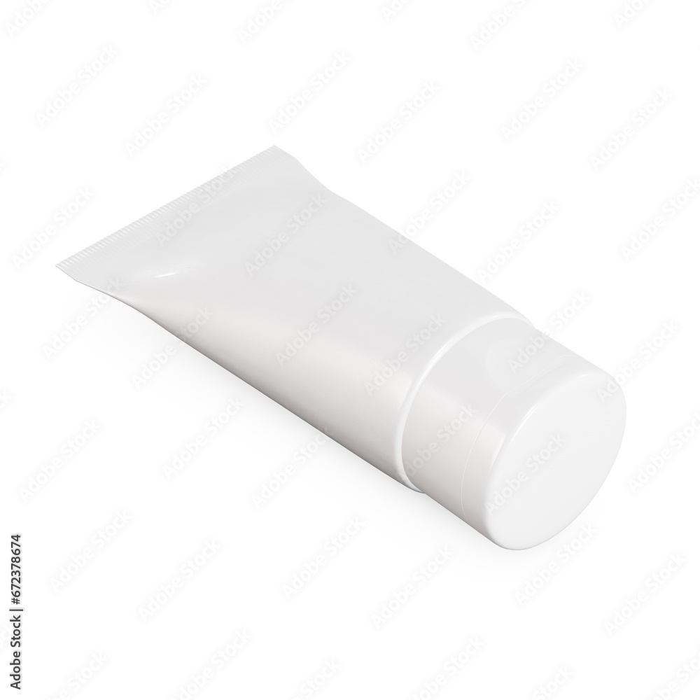 a blank image of a Cosmetic Tube isolated on a white background a blank image of a Cosmetic Tube isolated on a white background