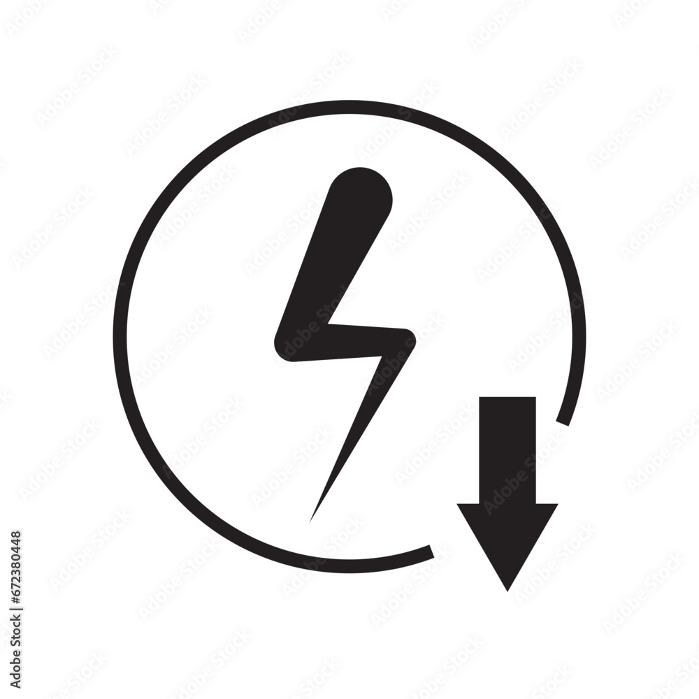 low electricity icon vector illustration eps low electricity icon vector illustration eps