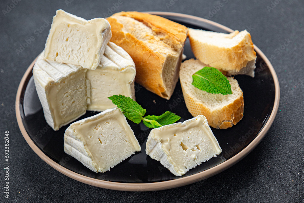aged country cheese soft cheese white mold creamy taste eating cooking appetizer meal food snack on the table copy space food background rustic top view