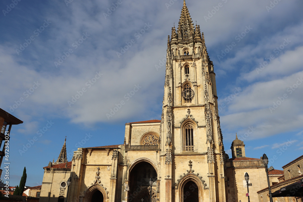 Cathedral of Oviedo, city of Asturias (Spain)