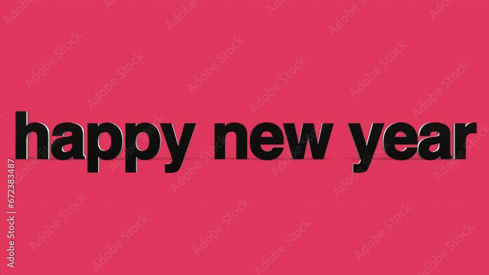 Experience holiday dynamism with rolling Happy New Year text on red gradient. Modern business promotions and seasonal events, motion abstract background marries festive cheer with modern style Experience holiday dynamism with rolling Happy New Year text on red gradient. Modern business promotions and seasonal events, motion abstract background marries festive cheer with modern style