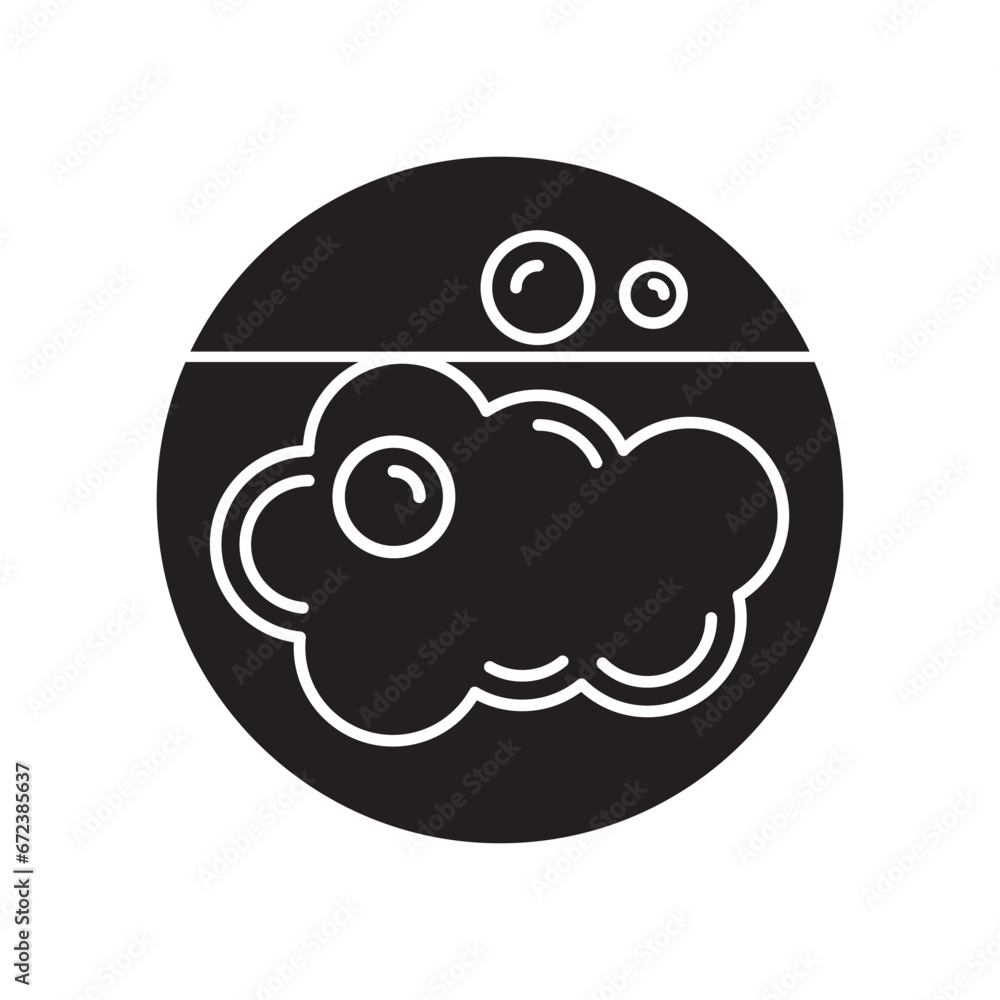 Obraz premium soap bubble icon vector illustration eps