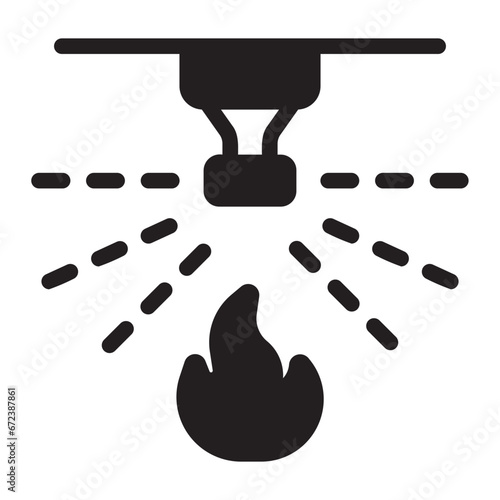 sprinkler glyph icon