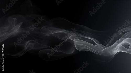 High resolution beautiful color smoke on black background