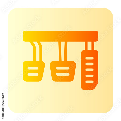 gas pedal gradient icon