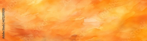 Warm Glow: Abstract Orange Watercolor Paper Texture Ideal for Web Banners