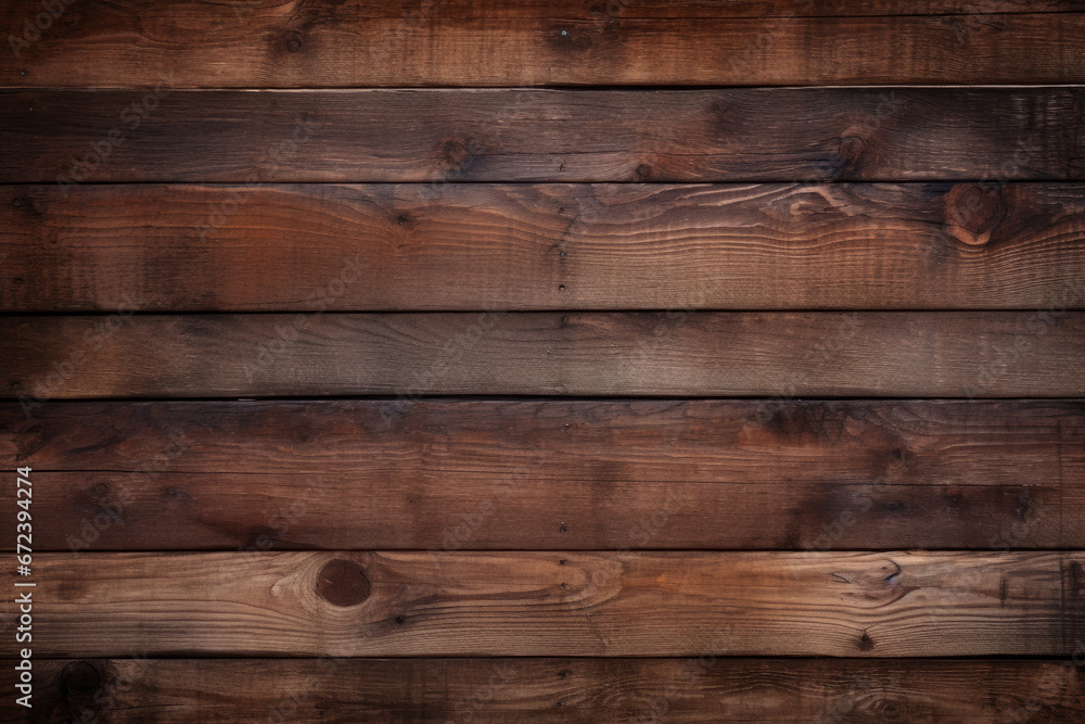 Horizontal wooden plank wall made of weathered dark maple stock, surface material texture Horizontal wooden plank wall made of weathered dark maple stock, surface material texture
