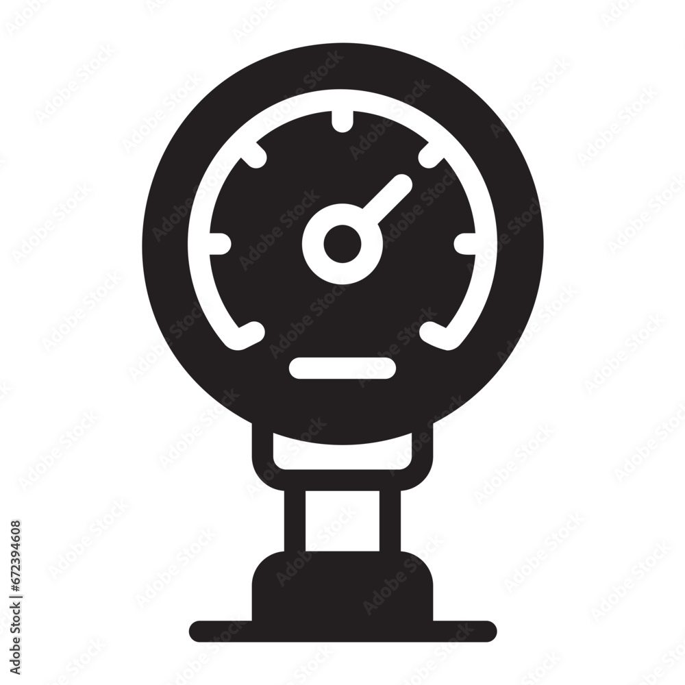 Fototapeta premium manometer glyph icon