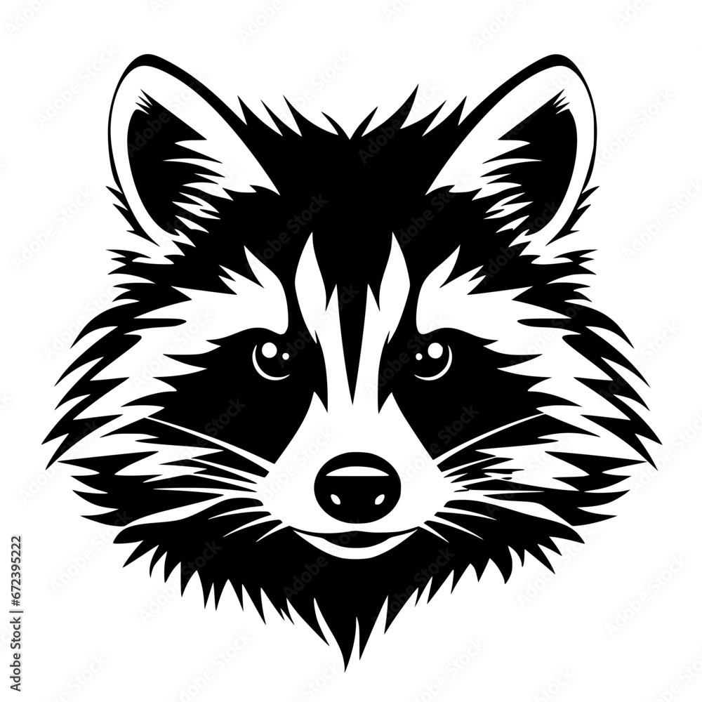 Fototapeta premium raccoon vector