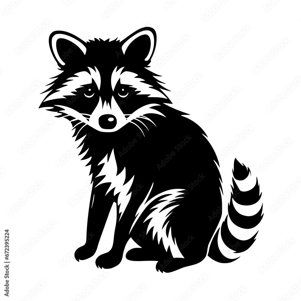 Fototapeta premium raccoon vector