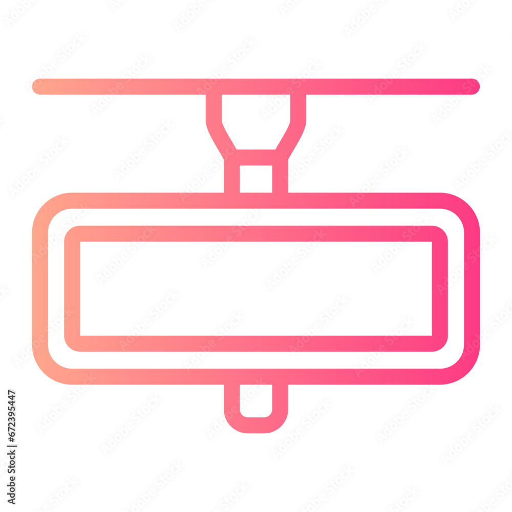 rearview mirror gradient icon rearview mirror gradient icon