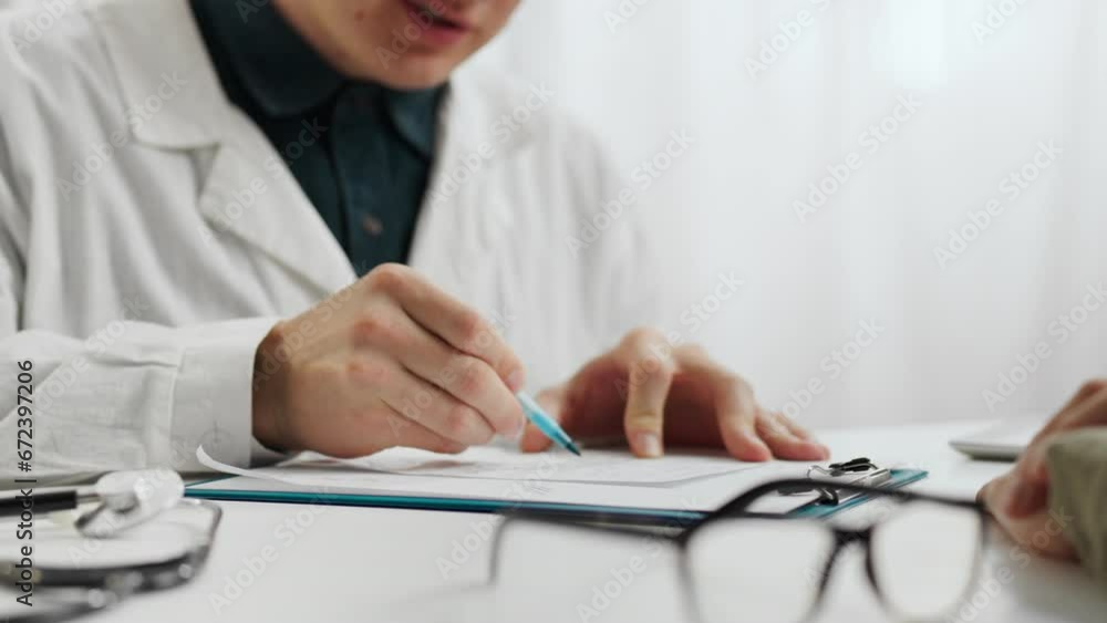 Doctor gynecologist in the clothes of a medical worker is having a consultation with a specialist in the attending physician’s room. Professional doctor medical diagnosis and doctor examination Doctor gynecologist in the clothes of a medical worker is having a consultation with a specialist in the attending physician’s room. Professional doctor medical diagnosis and doctor examination